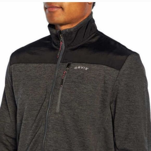Orvis Men's Bonded Mesh Full-Zip Jacket Men's Size L - Picture 2 of 10